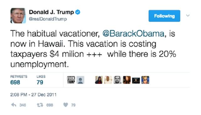 Определены 7 вредных привычек Обамы, которые есть и у Трампа
