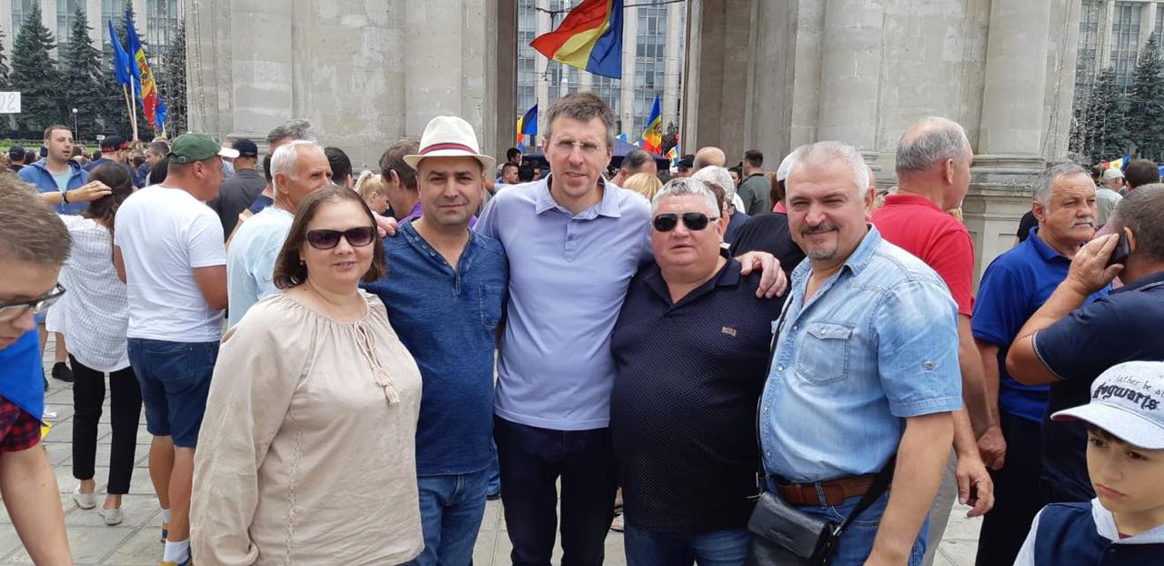 Дорин Киртокэ пришел на воскресный митинг поддержать протестующих
