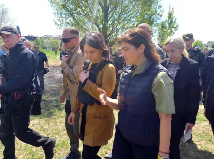 Глава МИД Германии приехала в Бучу
