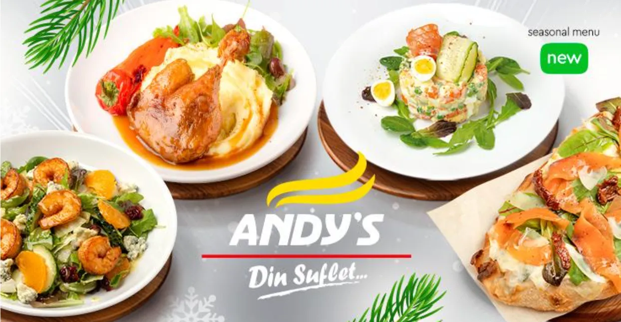 Новое рождественское меню в сети ресторанов Andy's
