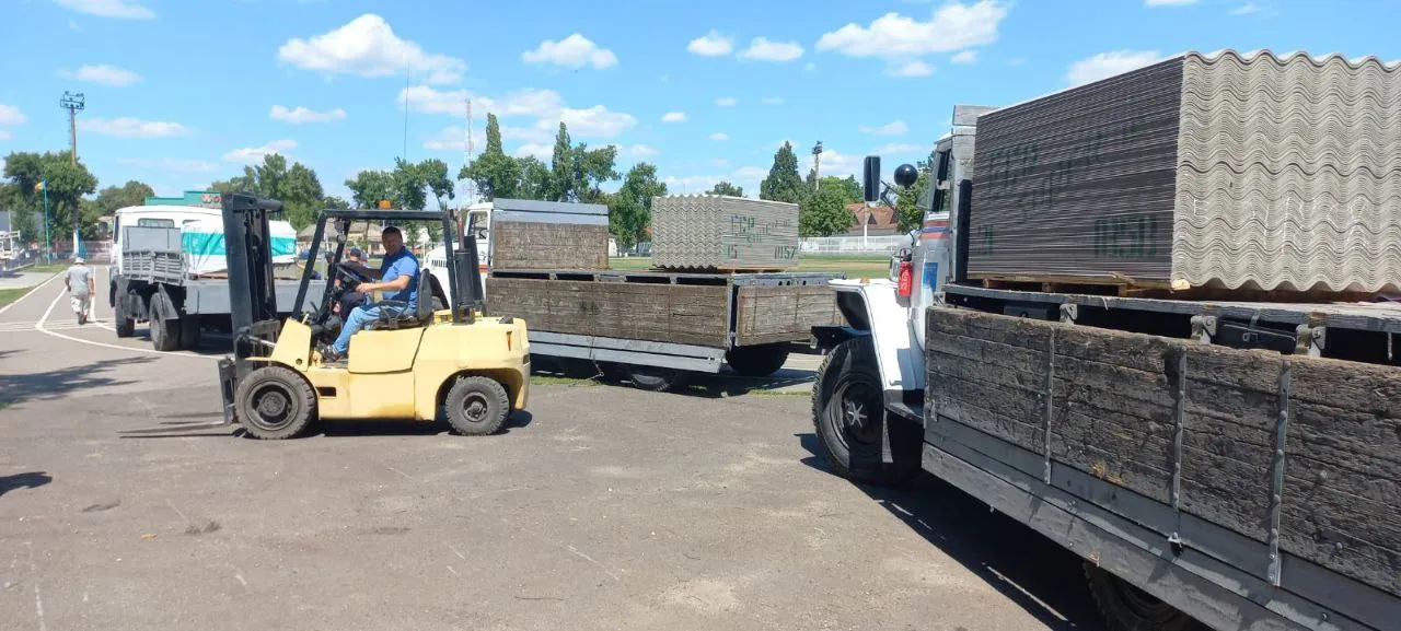 Сорокский район вновь получил помощь в виде строительных материалов