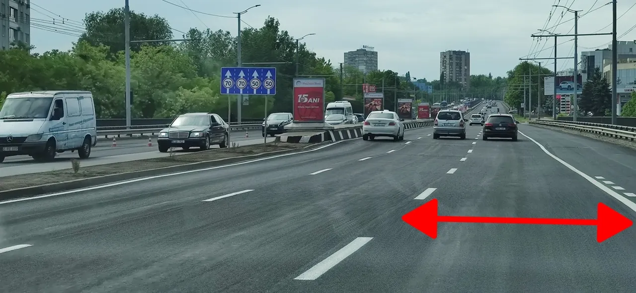 На двух полосах движения на виадуке изменено ограничение скорости