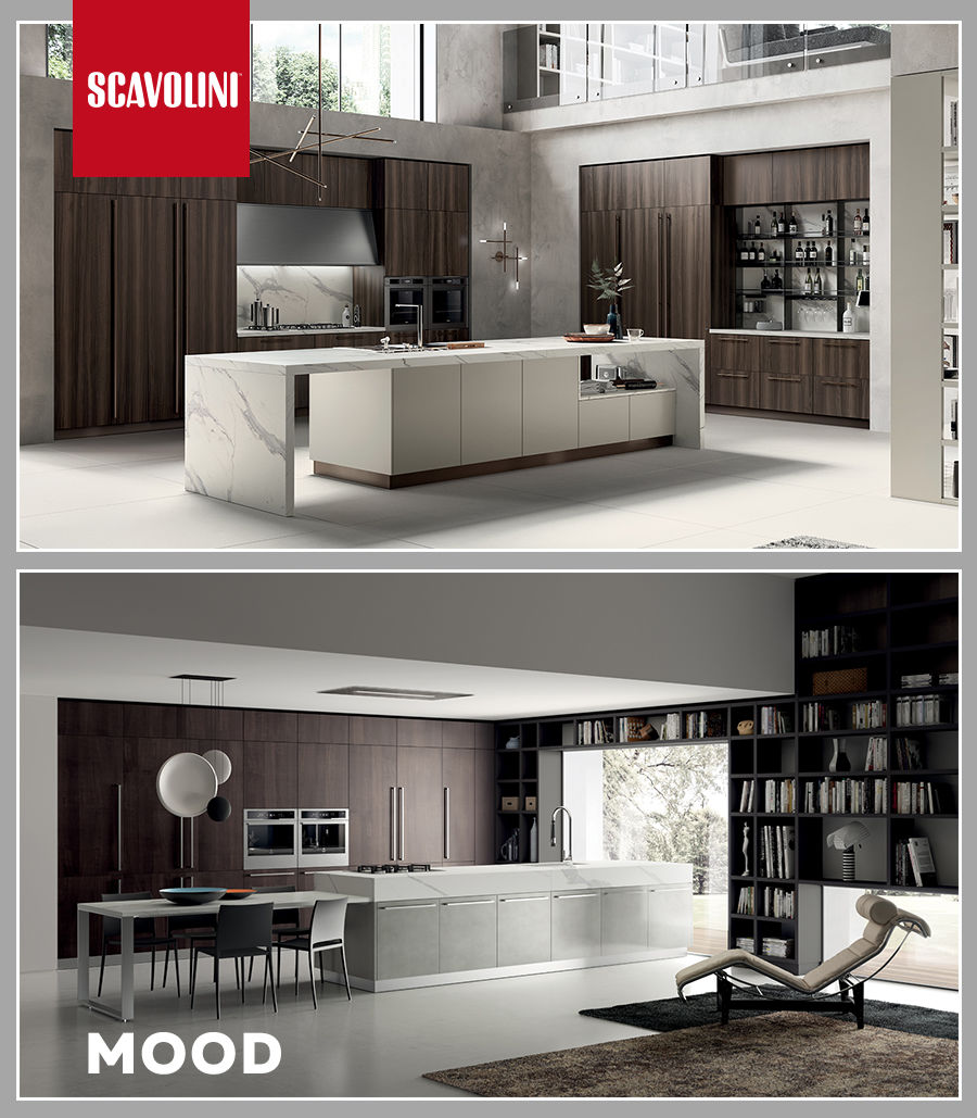 Scavolini: Итальянский вкус и качество, современные кухни - Mood и Sax
