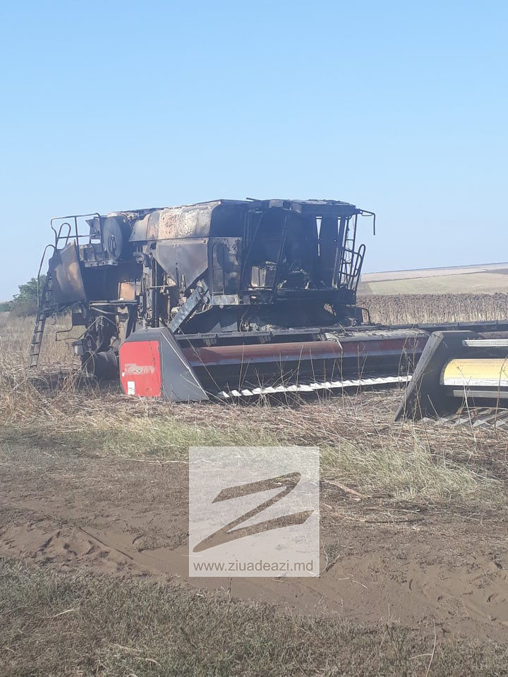 В Кагуле пожаром уничтожена сельхозтехника на сотни тысяч евро