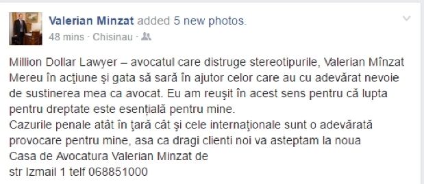 Валериан Мынзат открыл в Кишиневе Адвокатский дом Million Dollar Lawyer рядом c тюрьмой №13