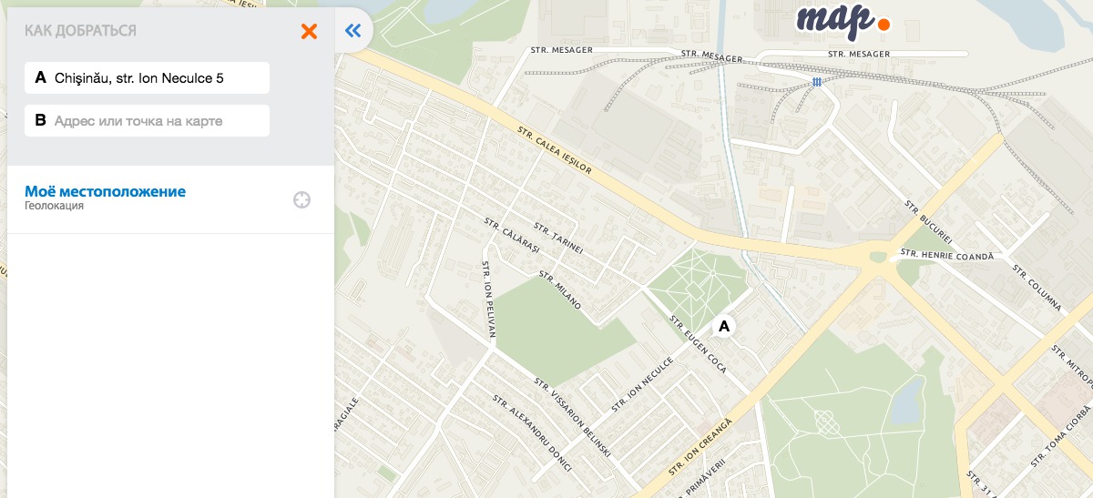 На карте Point Map появилась навигация