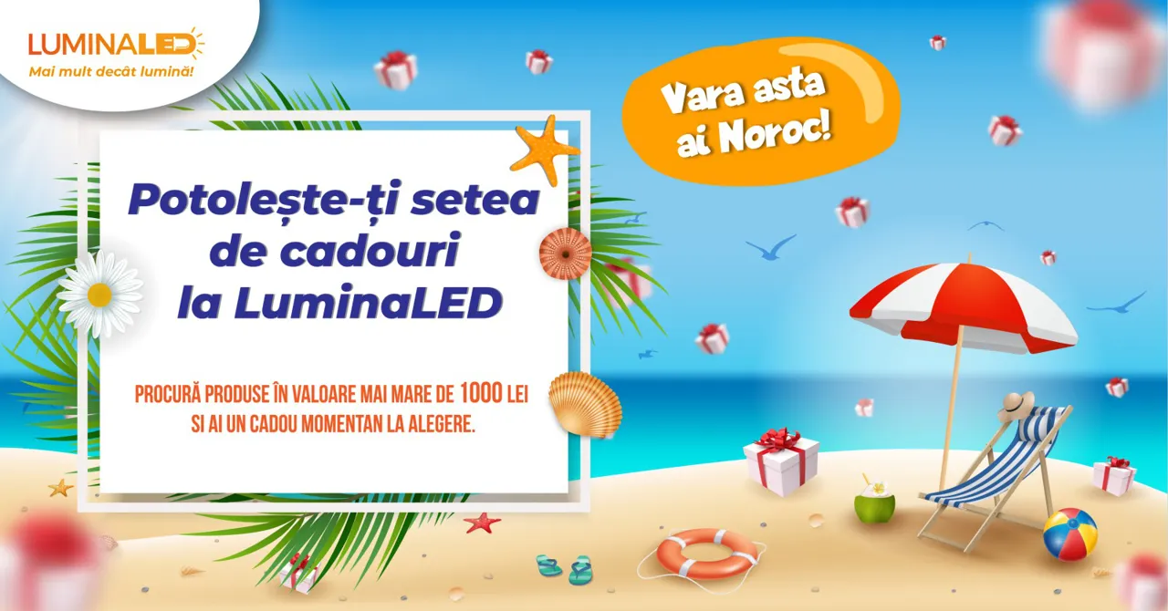 LuminaLed: Летняя акция “Утоли жажду подарками в LuminaLed