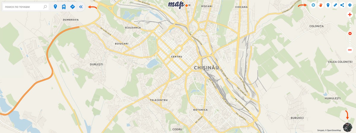 На карте Point Map появилась навигация
