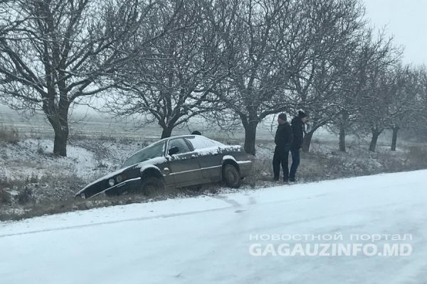 Три ДТП произошло в Гагаузии из-за выпавшего снега