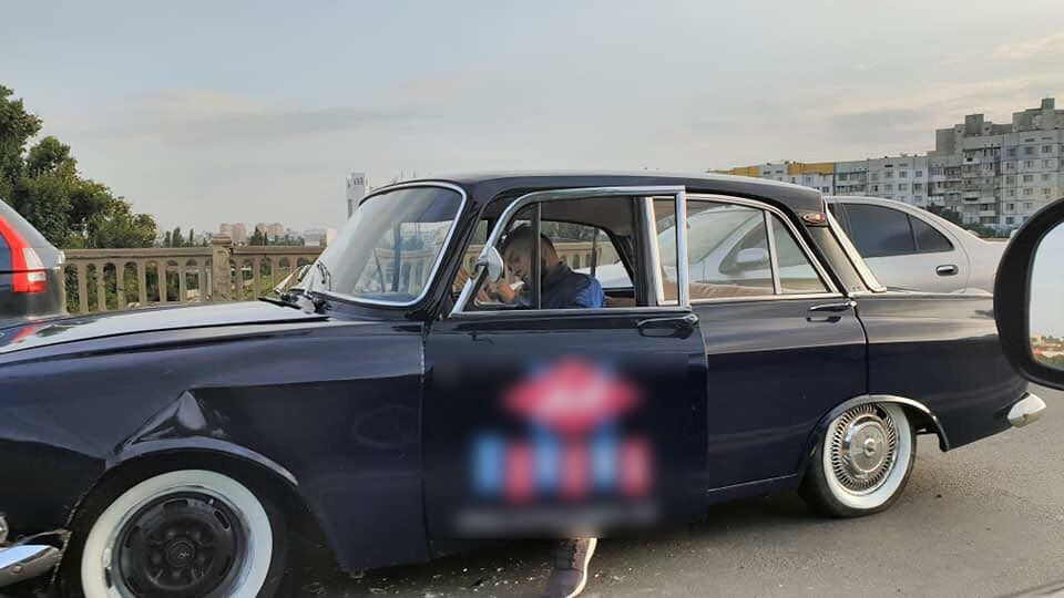 В Кишиневе попал в аварию раритетный «Москвич»