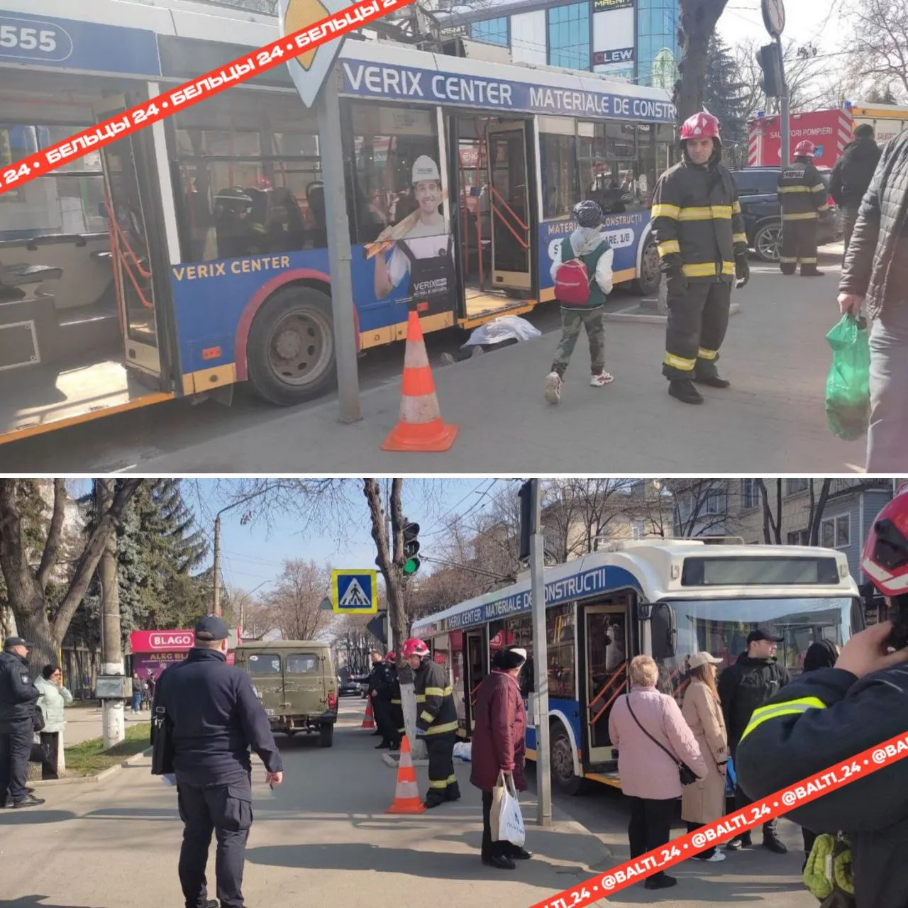 В Бельцах произошло ДТП: пешеход погиб под колесами троллейбуса