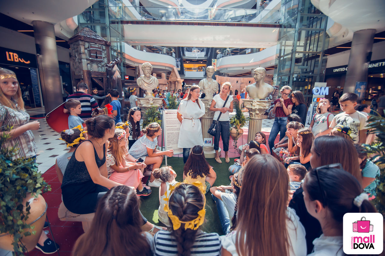 50 de elevi din Tiraspol au vizitat expoziția interactivă „Roma Antică” de la Shopping MallDova ®