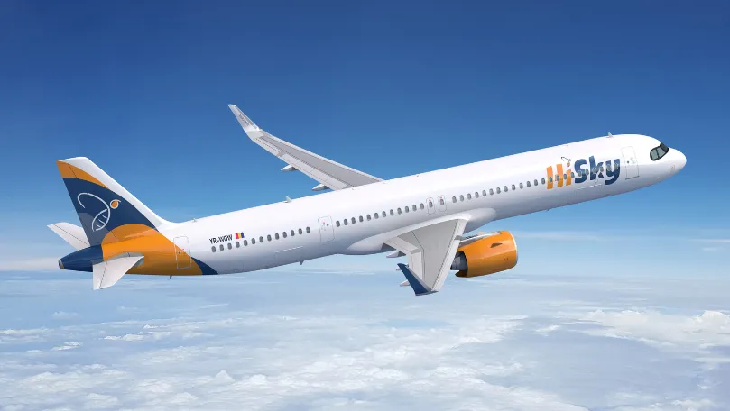 Второй самолет Airbus A321neo LR присоединился к флоту компании HiSky