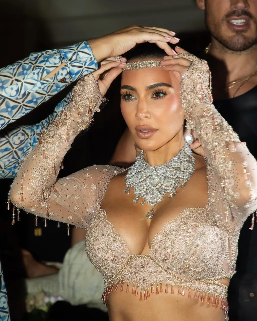 Kim Kardashian a pierdut un diamant uriaș la nunta miliardarilor din India