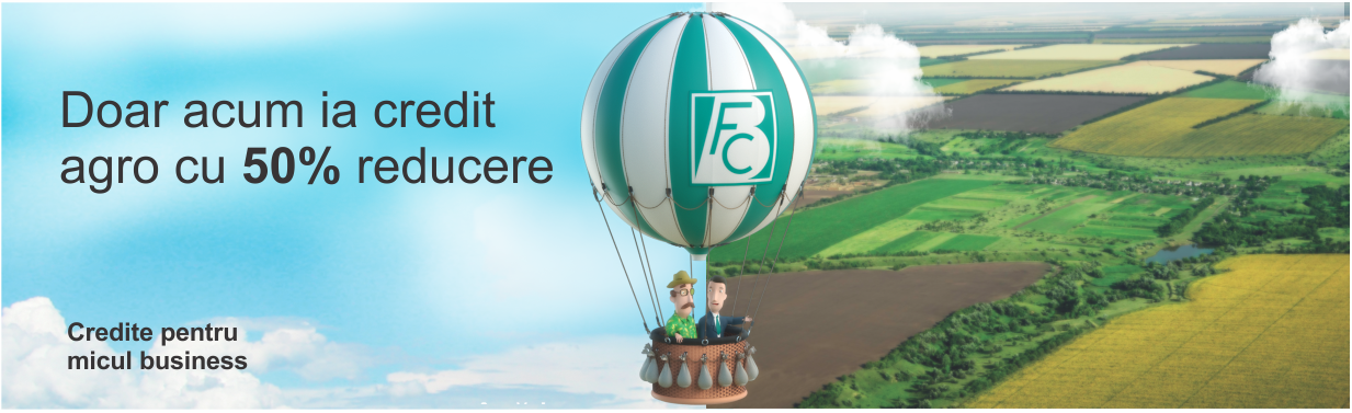 FinComBank reduce cu 50% comisionul de acordare a creditului Agro ®