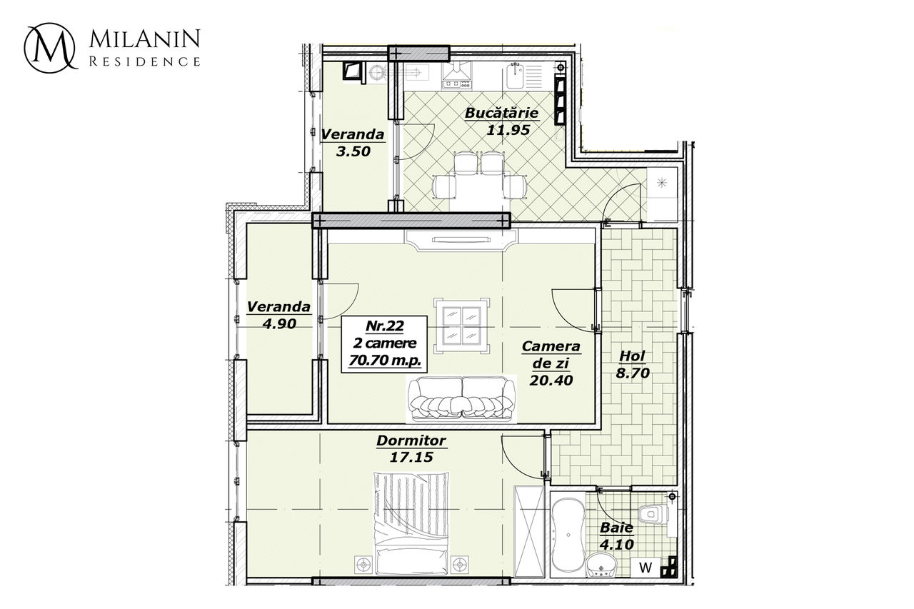 Milanin Residence: Квартира на 70 кв2 по cпеццене в элитном новострое Alexandru cel Bun ®
