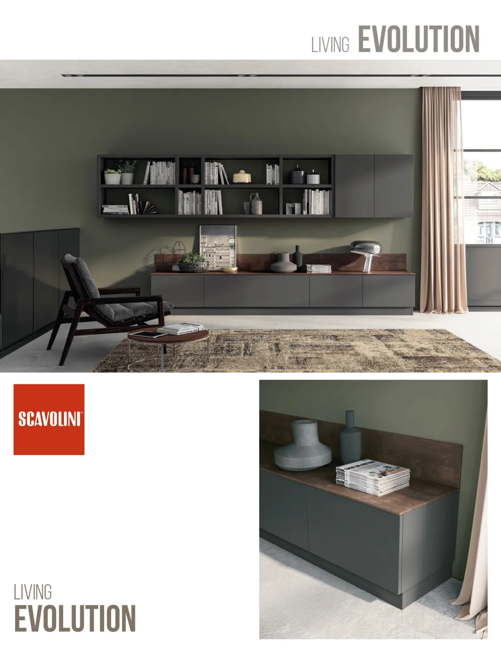Scavolini: Стильные гостиные – Dandy Plus, Living Evolution