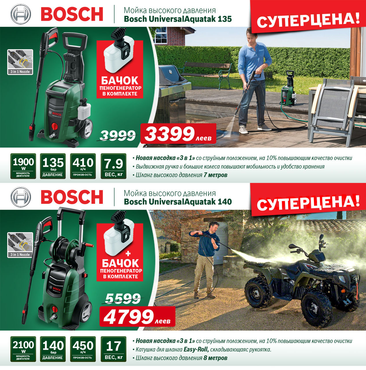 Садовая техника Bosch: Cупер-предложения осени