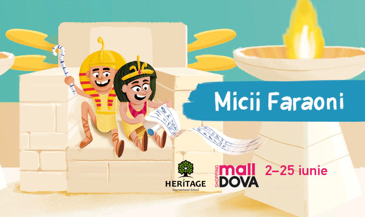 Expoziția interactivă „Micii Faraoni”, la Shopping MallDova ®