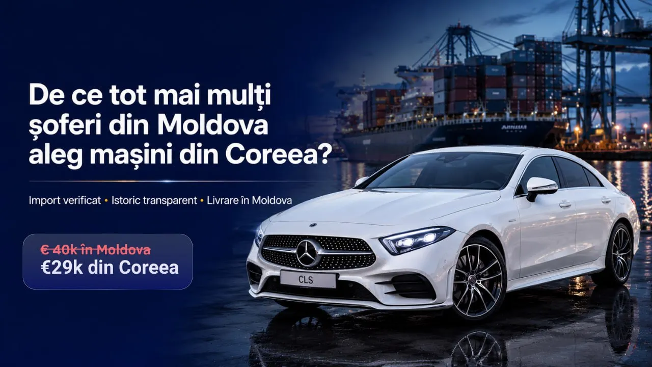 AutoLider: De ce tot mai mulți șoferi din Moldova aleg mașini din Coreea  în locul celor de pe piața locală