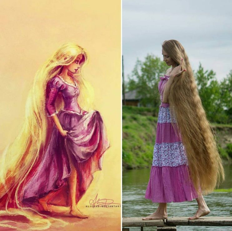 Rapunzel există în viața reală! O rusoaică are părul lung de peste 180 de centimetri