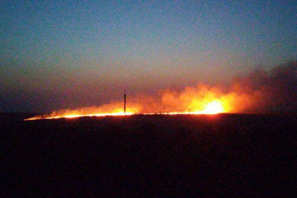У КПП «Бендеры-Кишинёв» произошел пожар площадью 10 га