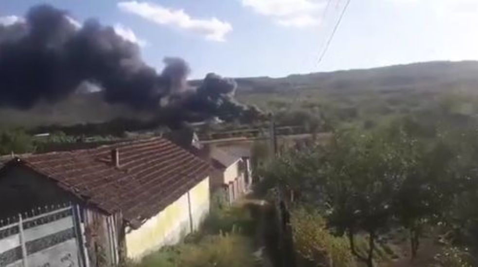 На складе в Кожушне произошел сильный пожар