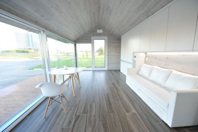 Această casă de vacanţă costă 32.000 de dolari şi poate fi construită de un robot în 8 ore