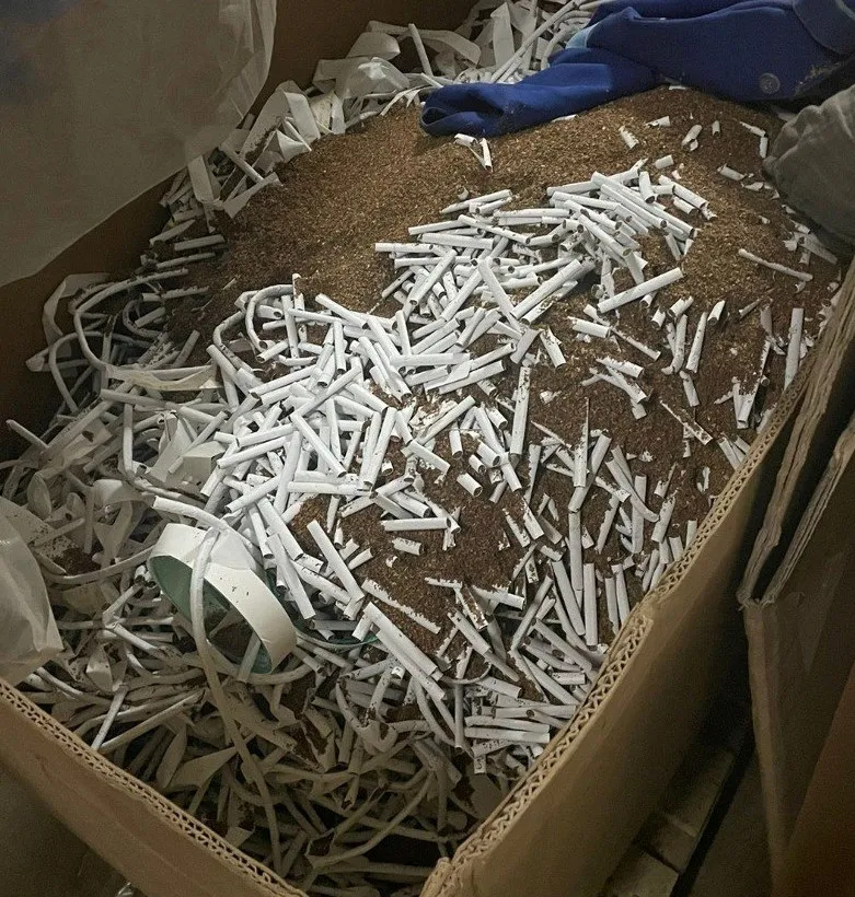 В Резинском районе полиция обнаружила подпольную табачную фабрику: изъято 8 млн сигарет