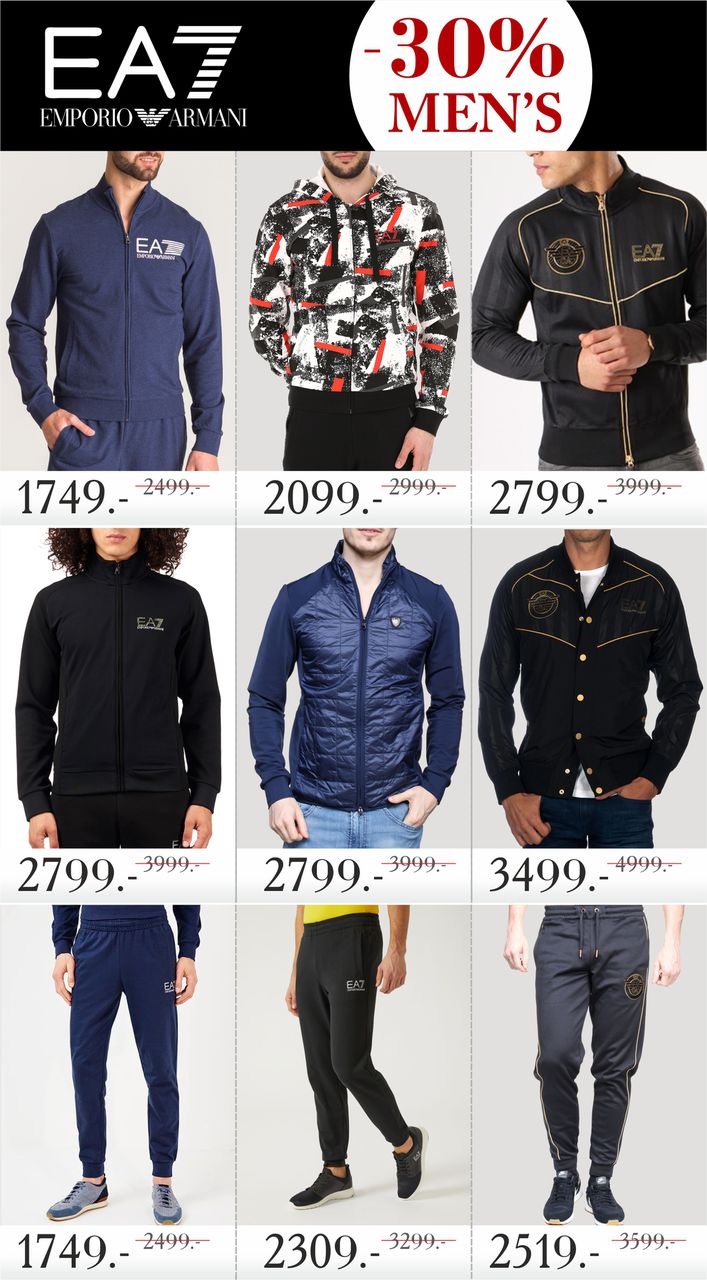 EA7 Emporio Armani: скидки 30% ®