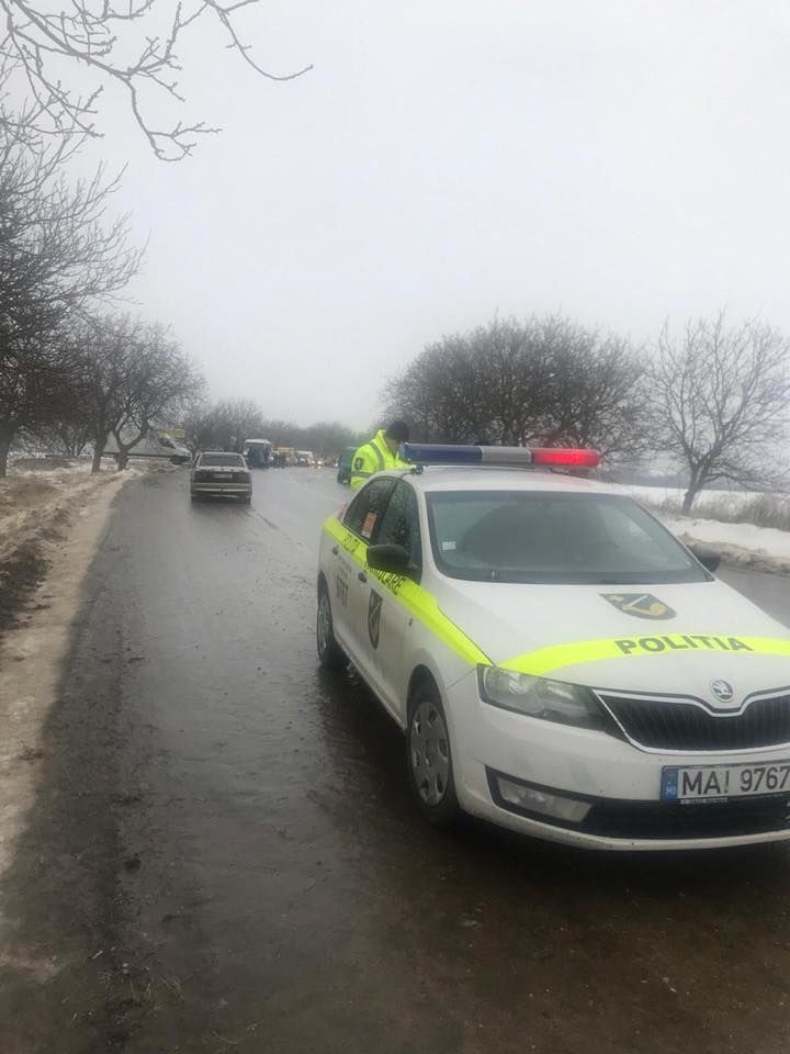 НИП: Движение на трассе Кагул - Джурджулешты приостановлено из-за гололеда