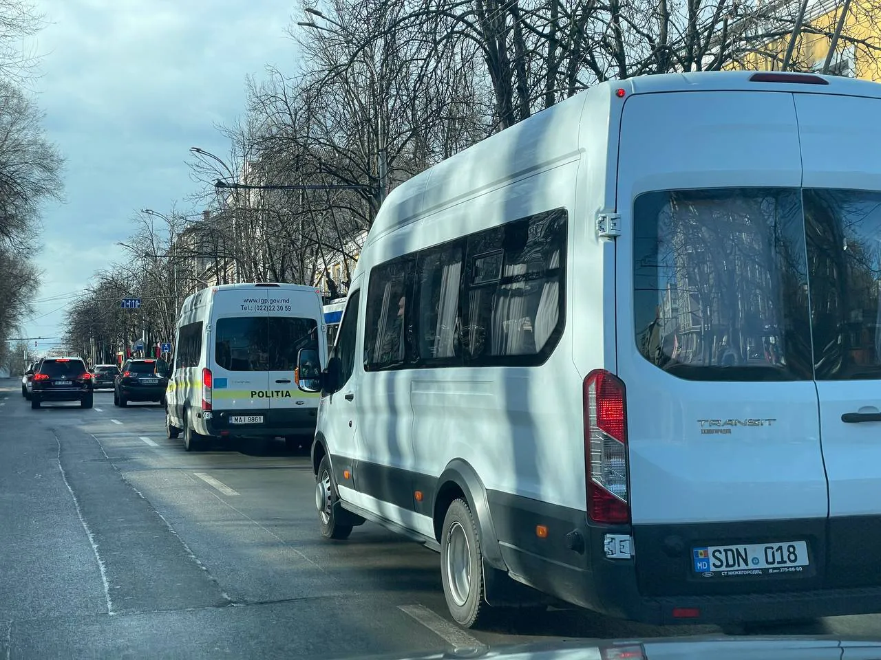 В центре Кишинева сосредоточены дополнительные силы полиции