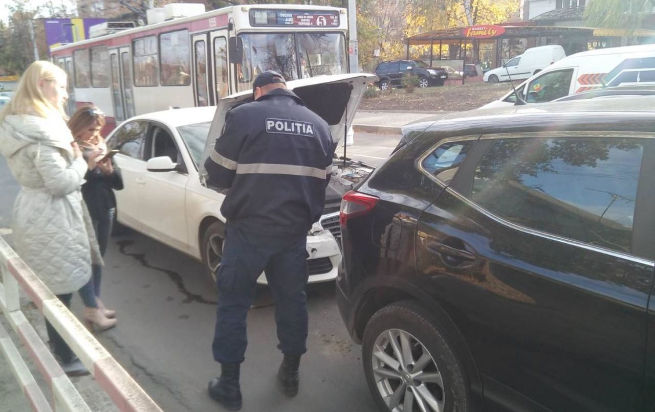 ДТП в районе «Стелуцы» в Бельцах: столкнулись два авто