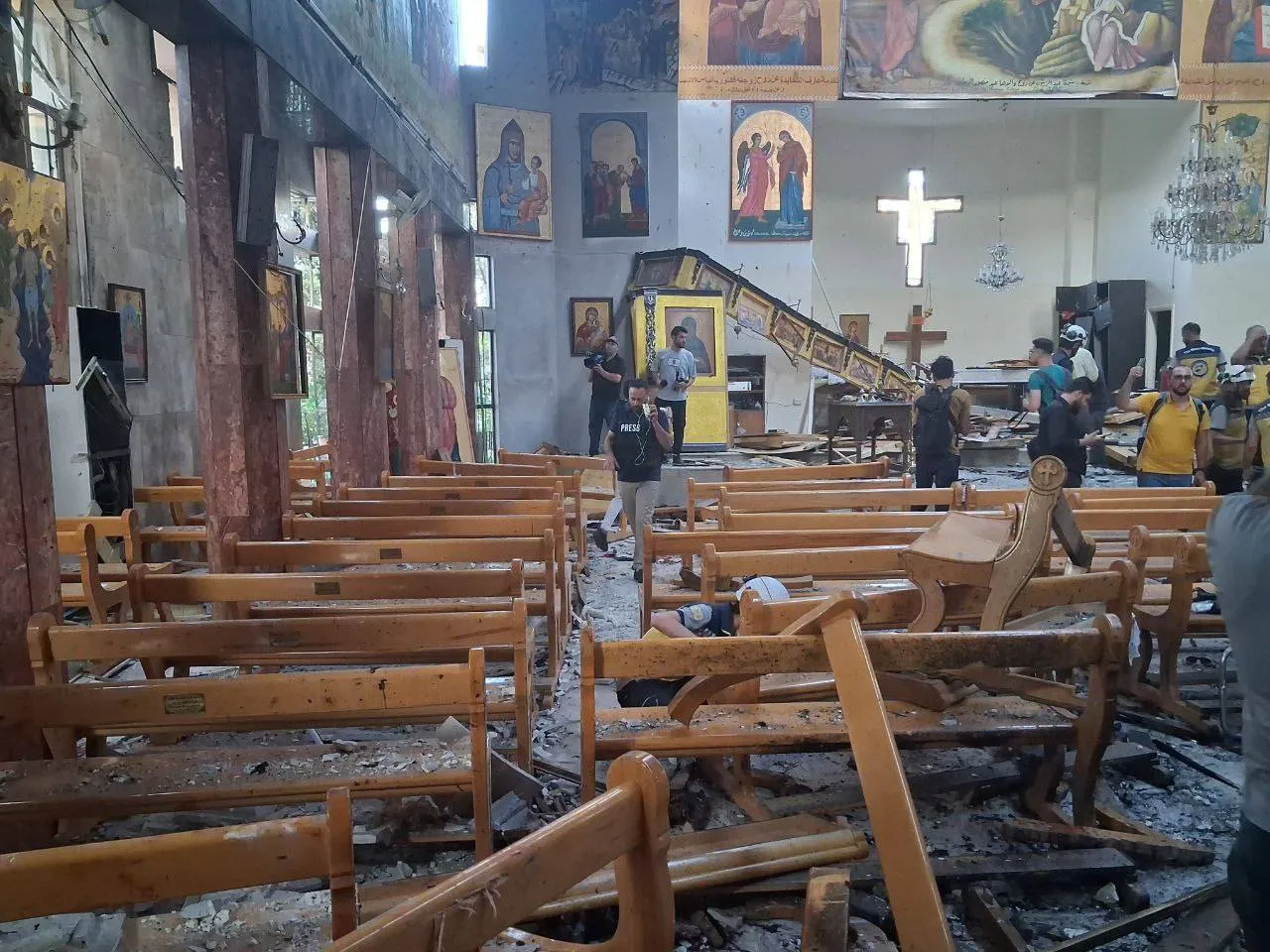 Cel puțin 20 de persoane au murit în urma unui atentat terorist într-o biserică din Damasc