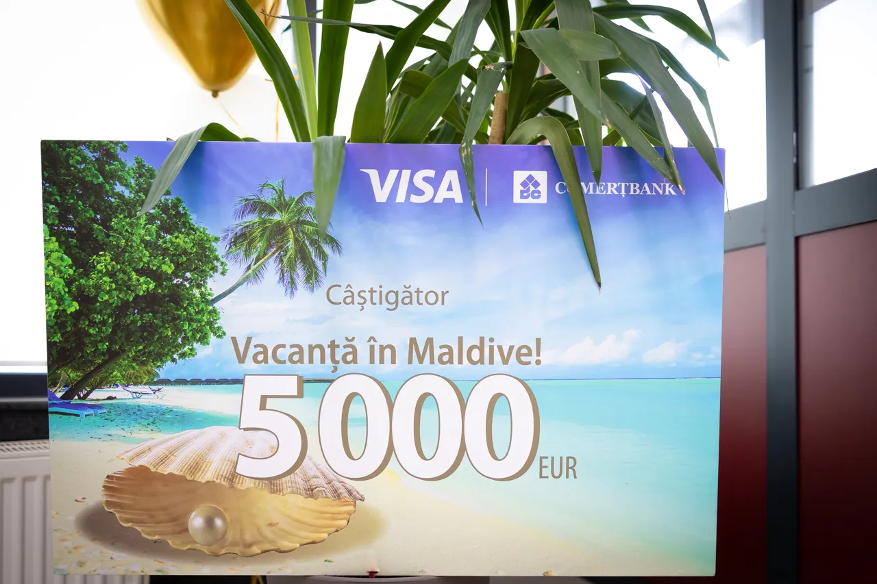 Comerțbank наградил победителей рекламной кампании "Comerțbank și Visa te premiază - o vacanță în Maldive!"
