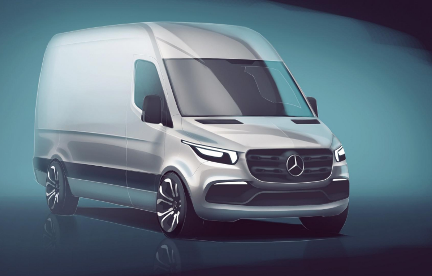 Cum va arăta noul Sprinter: Mercedes a publicat prima imagine