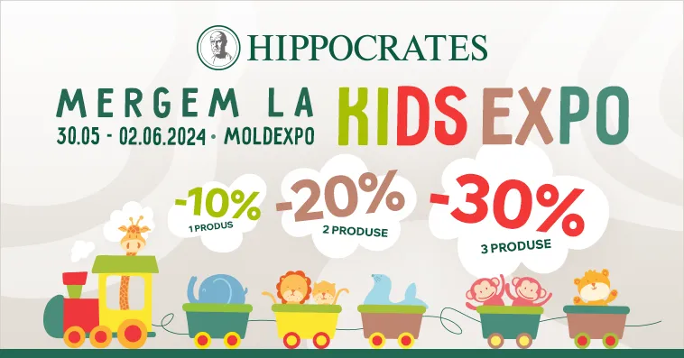Hippocrates на Kid's Expo: Скидки до 30% на детский ассортимент товаров