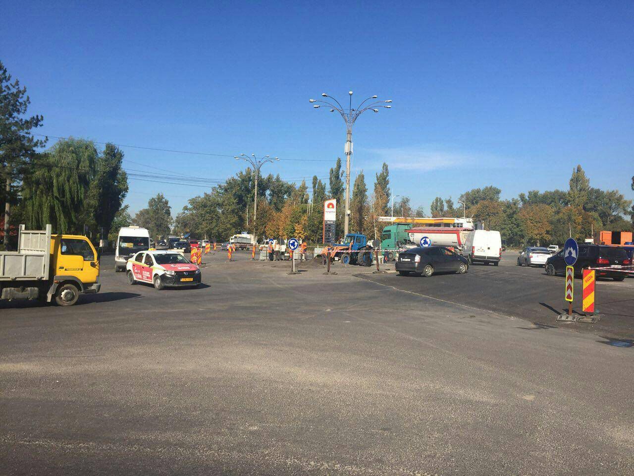 În sectorul Ciocana al Capitalei se amenajează un nou sens giratoriu