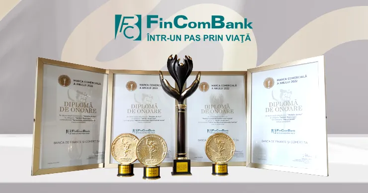 FinComBank получил 4 награды на конкурсе «Marca Comercială a Anului»