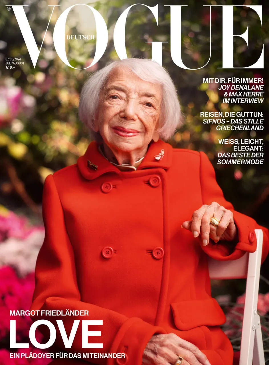 Vogue поместил на обложку 102-летнюю Марго Фридлендер