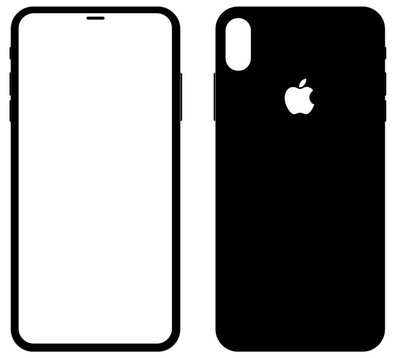 iPhone 8 с дисплеем «от края до края» рядом с iPhone 7