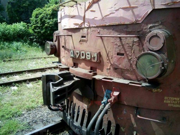 В Окнице загорелся поезд