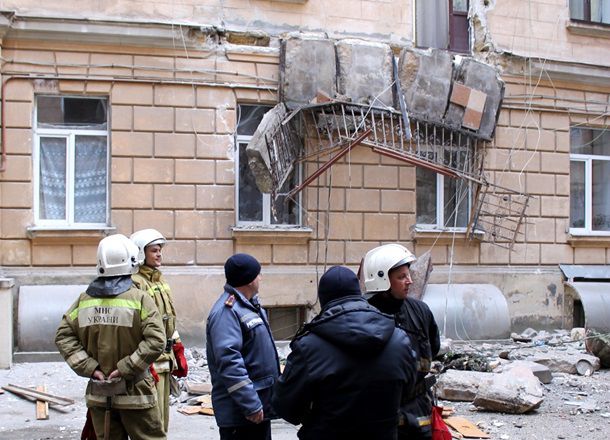 В центре Одессы обрушились два балкона