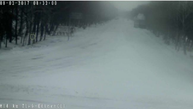 Обильные осадки на севере и в центре страны: дороги едва видны