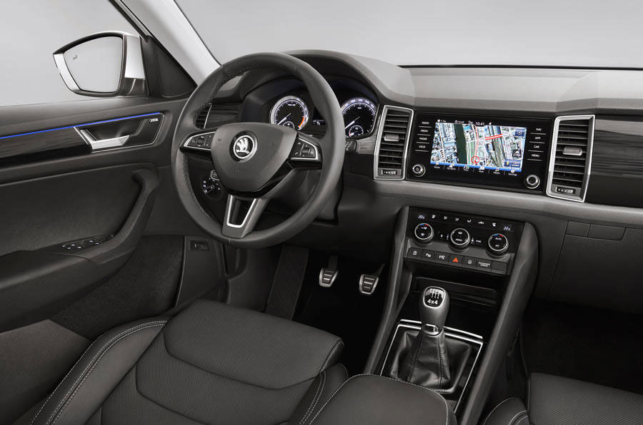 Skoda показала интерьер нового кроссовера Kodiaq