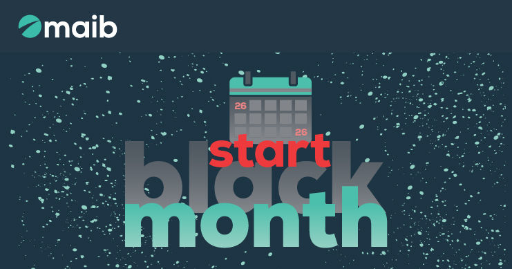 Стартует Black Month maib: Оформи премиальную карту и получи до 100% скидку на обслуживание