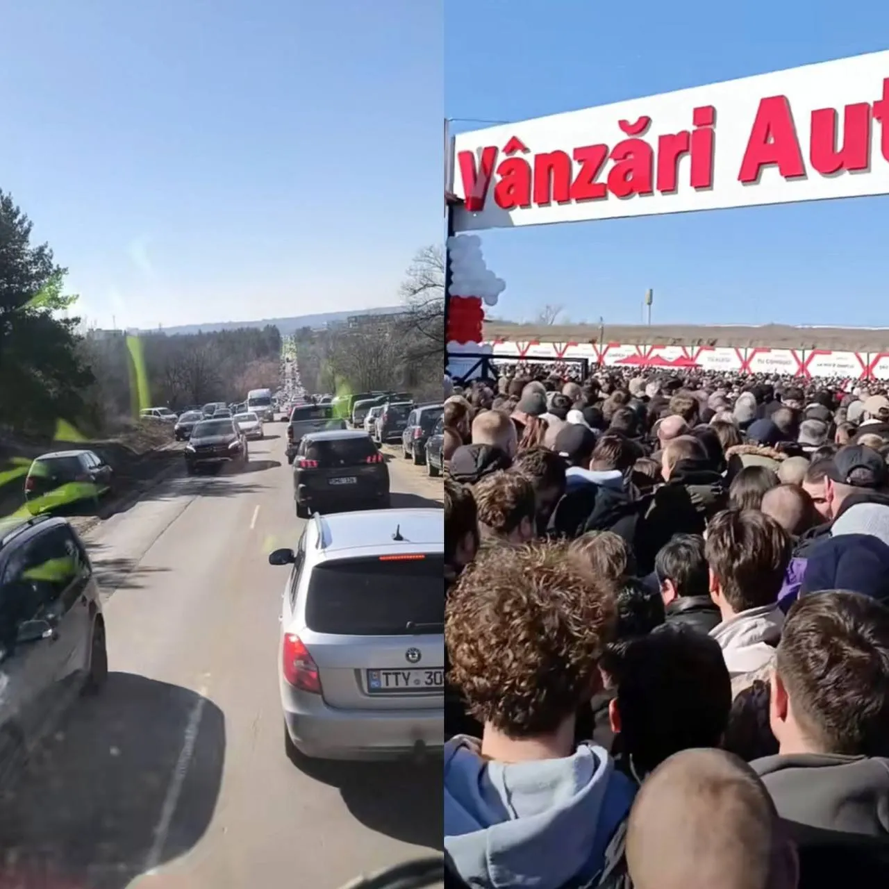 O mulțime de oameni s-a adunat pe Șoseaua Balcani: Așteptau să aibă loc tombola unei mașini