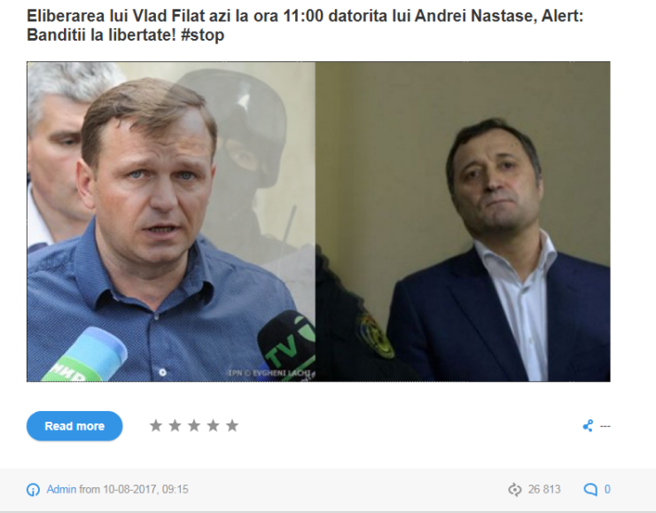 Trustul media al unui producător de știri false din Moldova