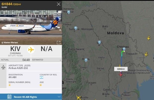 Три самолета вылетели из Кишинева минувшей ночью