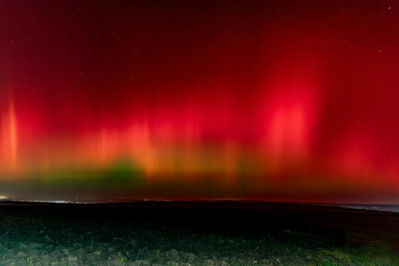 Aurora boreală, văzută în mai multe localități din Republica Moldova